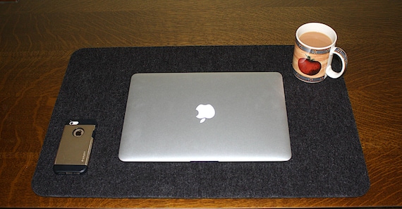 Large Laptop Pad Desk Top Pad Vegan Friendly Felt Desktop Lap Etsy