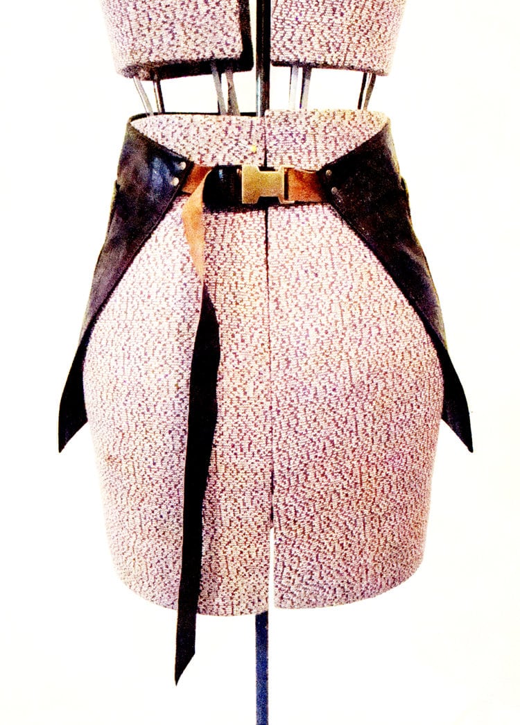 Leather 3 pocket Half Apron Unisex Workshop Wood shop 