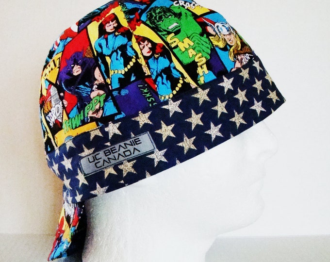 Super Heros welders cap hard hat liner beanie skull cap construction tradesman gas fitter biker