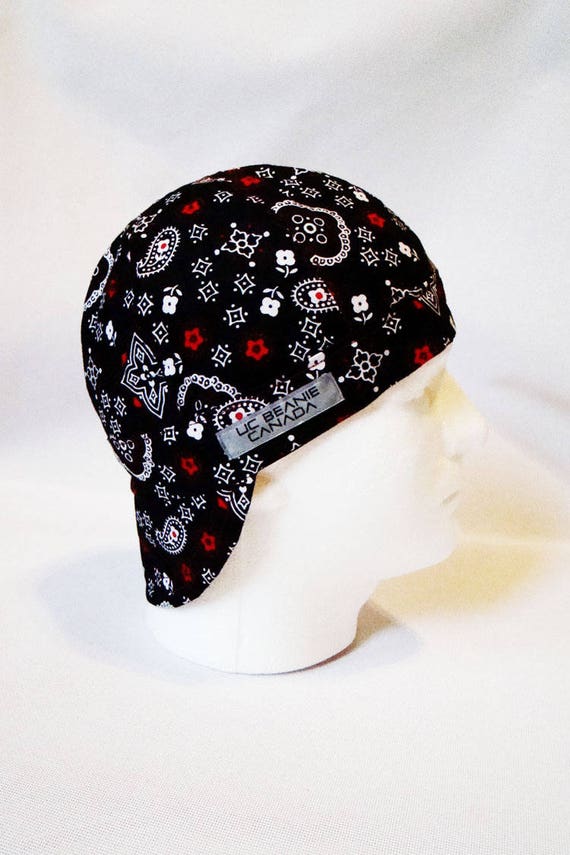cap liners welding caps black bandana reversible pipe fitter....