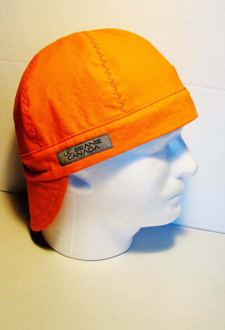 PPE Safety Orange welders cap hard hat liner reversible beanie skull