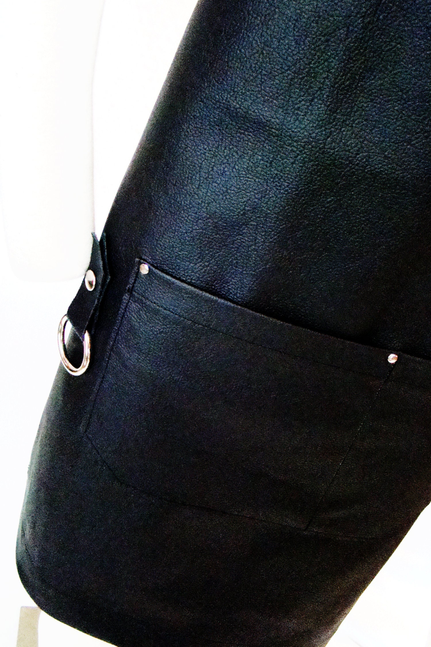 Black Leather Apron, Made in Canada. Butcher, Blacksmiths, Tattooist