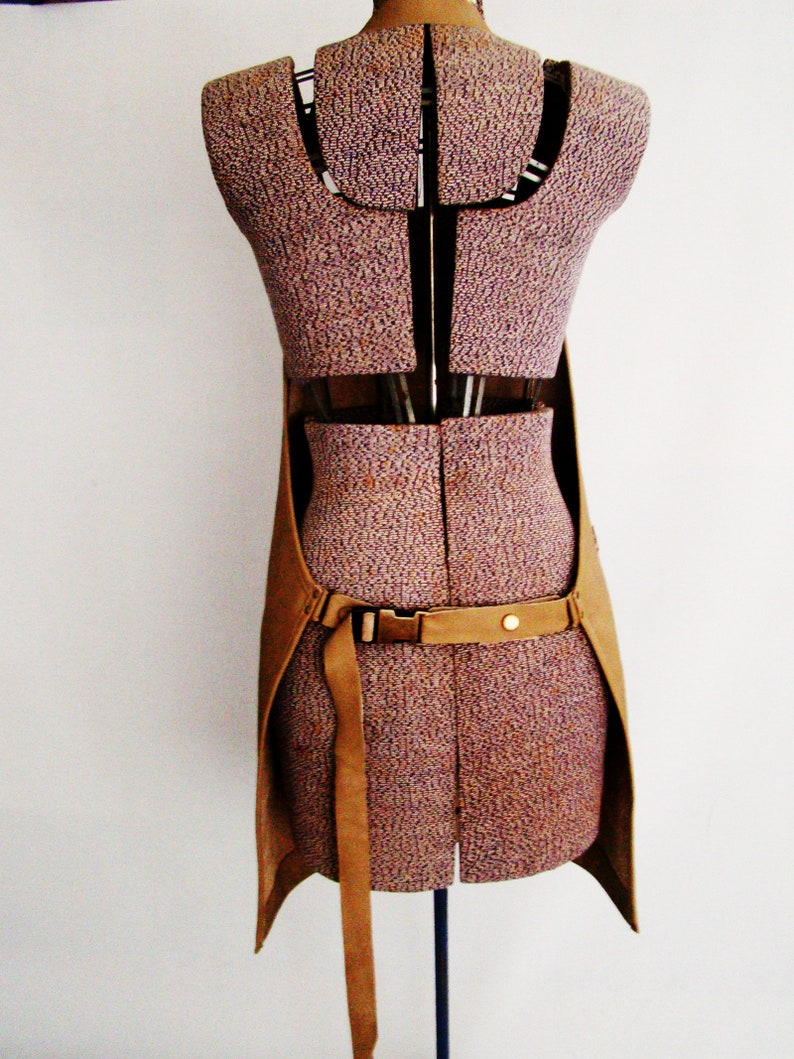 Tan Leather Work shop Apron Personalized Made in Canada ...