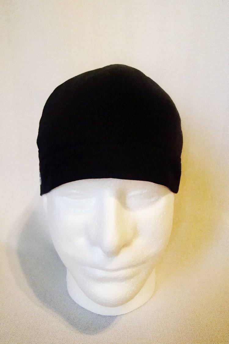 PPE Black welders cap hard hat liner reversible beanie skull cap