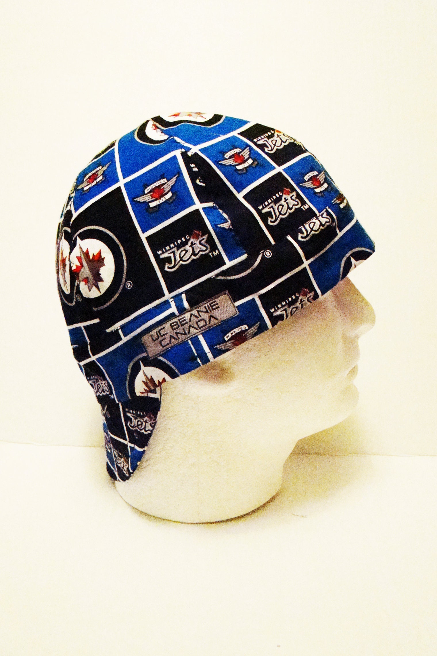 Winnipeg Jets NHL Canadian Hockey welders cap hard hat liner reversible
