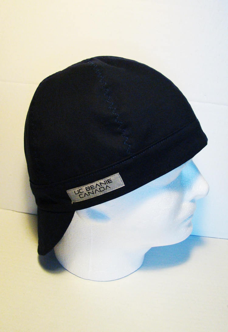 PPE Navy Blue welders cap hard hat liner reversible beanie skull cap ...
