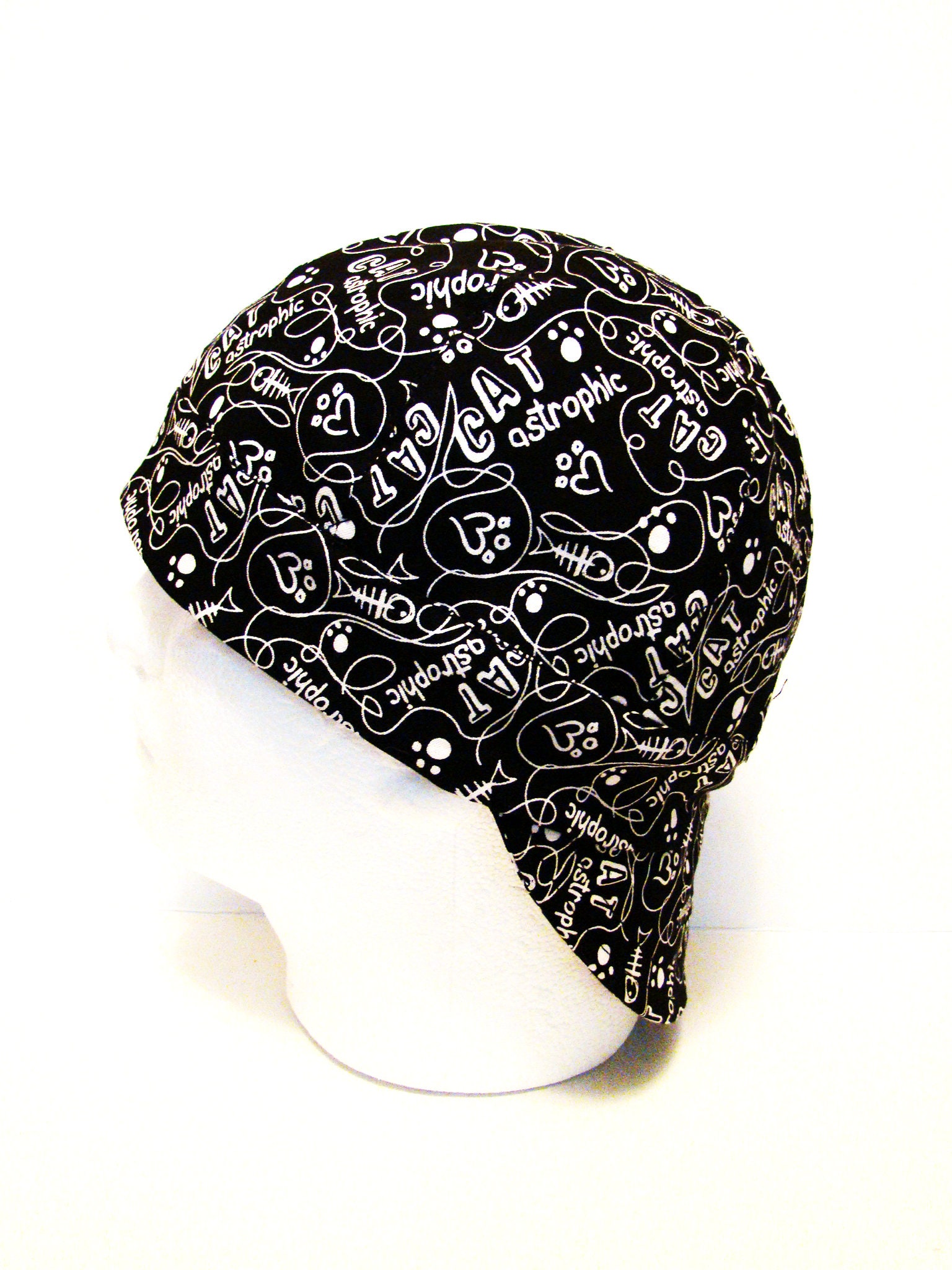 CATastrophic welders cap hard hat liner reversible beanie skull cap