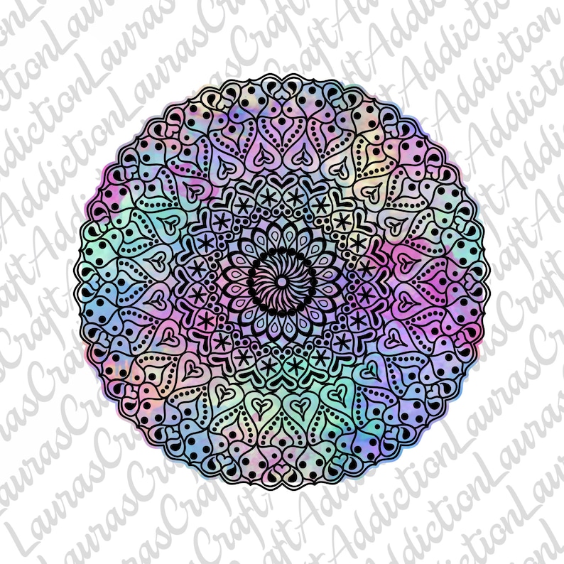 Download Hearts Mandala Design svg dxf pdf cut file for Silhouette ...