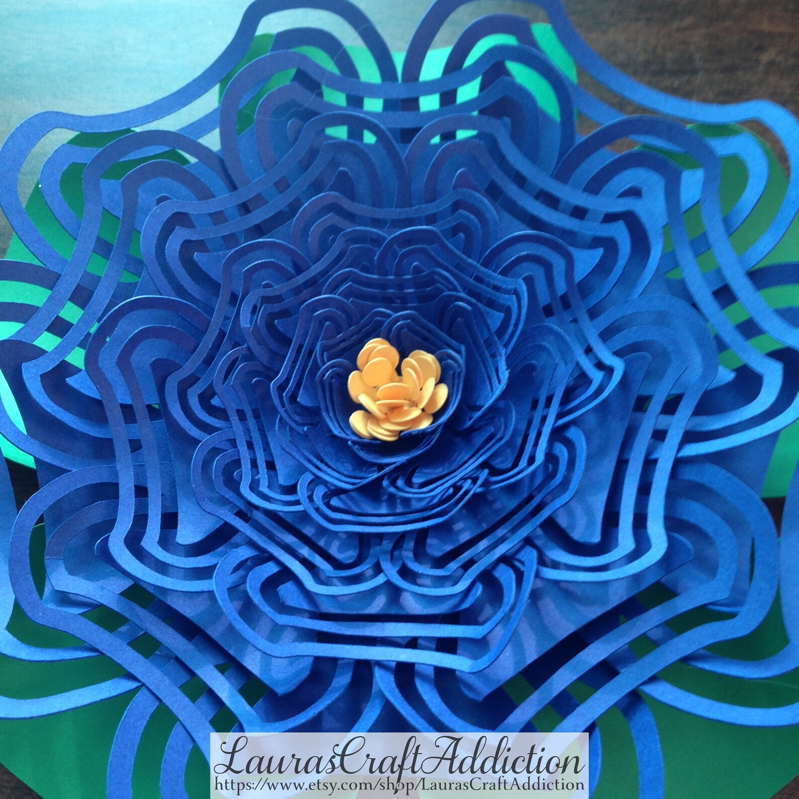 Paper Flowers svg dxf pdf png cut files 11 to 1.5 inch Paper Etsy