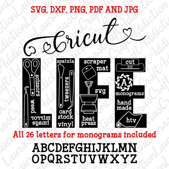 Cricut Life Svg Dxf Pdf Png Cut Files For Cricut Cricut Etsy