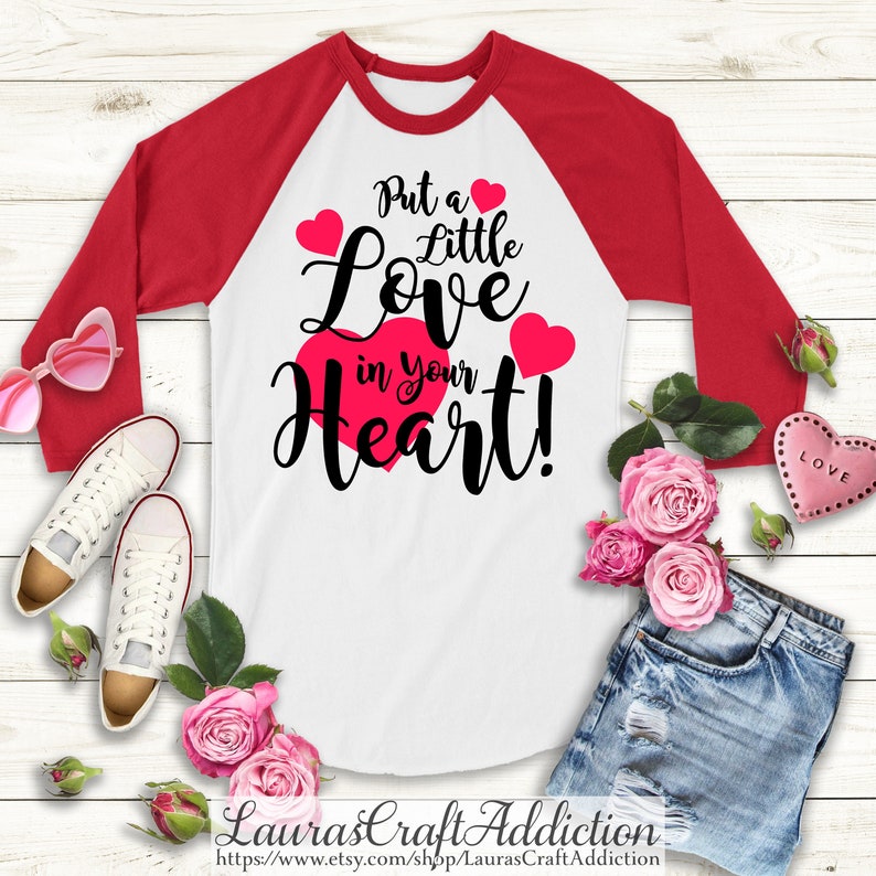 Put a Little Love in Your Heart Svg Png Dxf Pdf Jpg - Etsy UK
