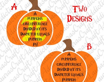 Fichier de coupe citrouille Pi dxf svg, tarte à la citrouille, Pi svg, svg citrouille, citrouille dxf, enseignant svg, svg Halloween, Halloween dxf, Silhouette Cricut