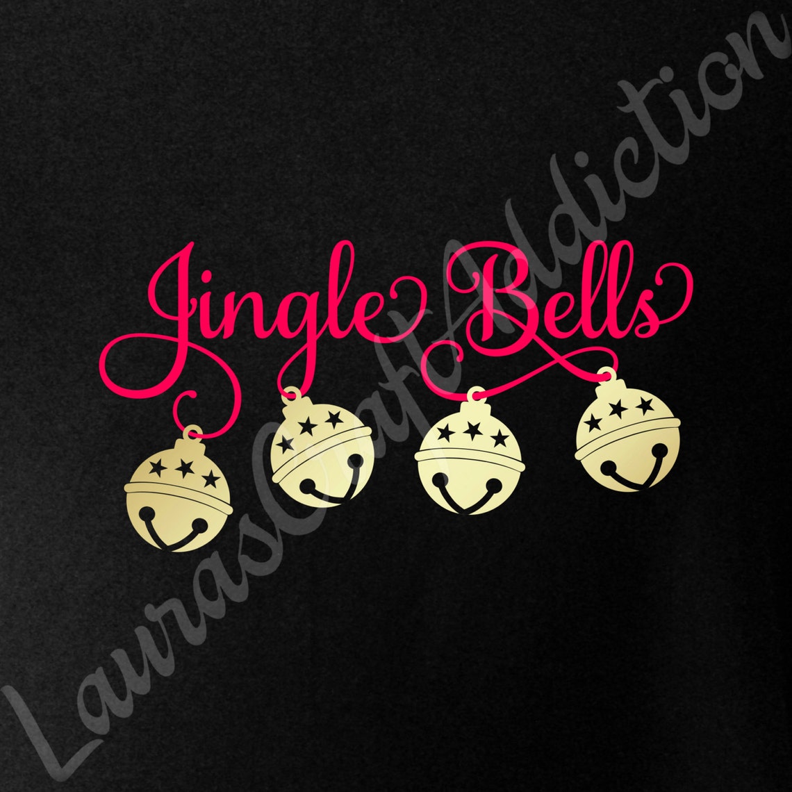 Jingle Bells Jingle All the Way Svg Dxf Pdf Cut Files Cricut Etsy