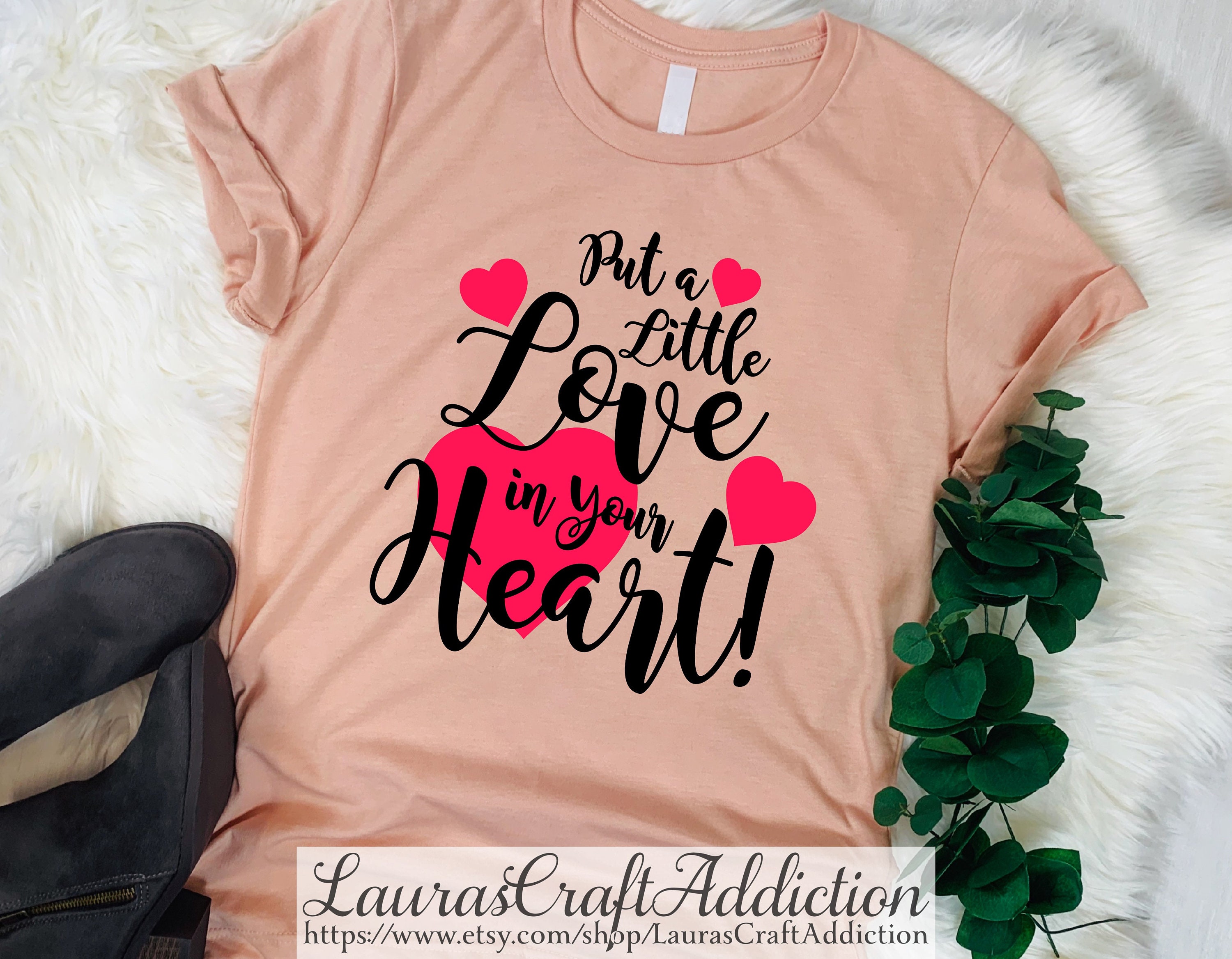 Put a Little Love in Your Heart Svg Png Dxf Pdf Jpg - Etsy UK