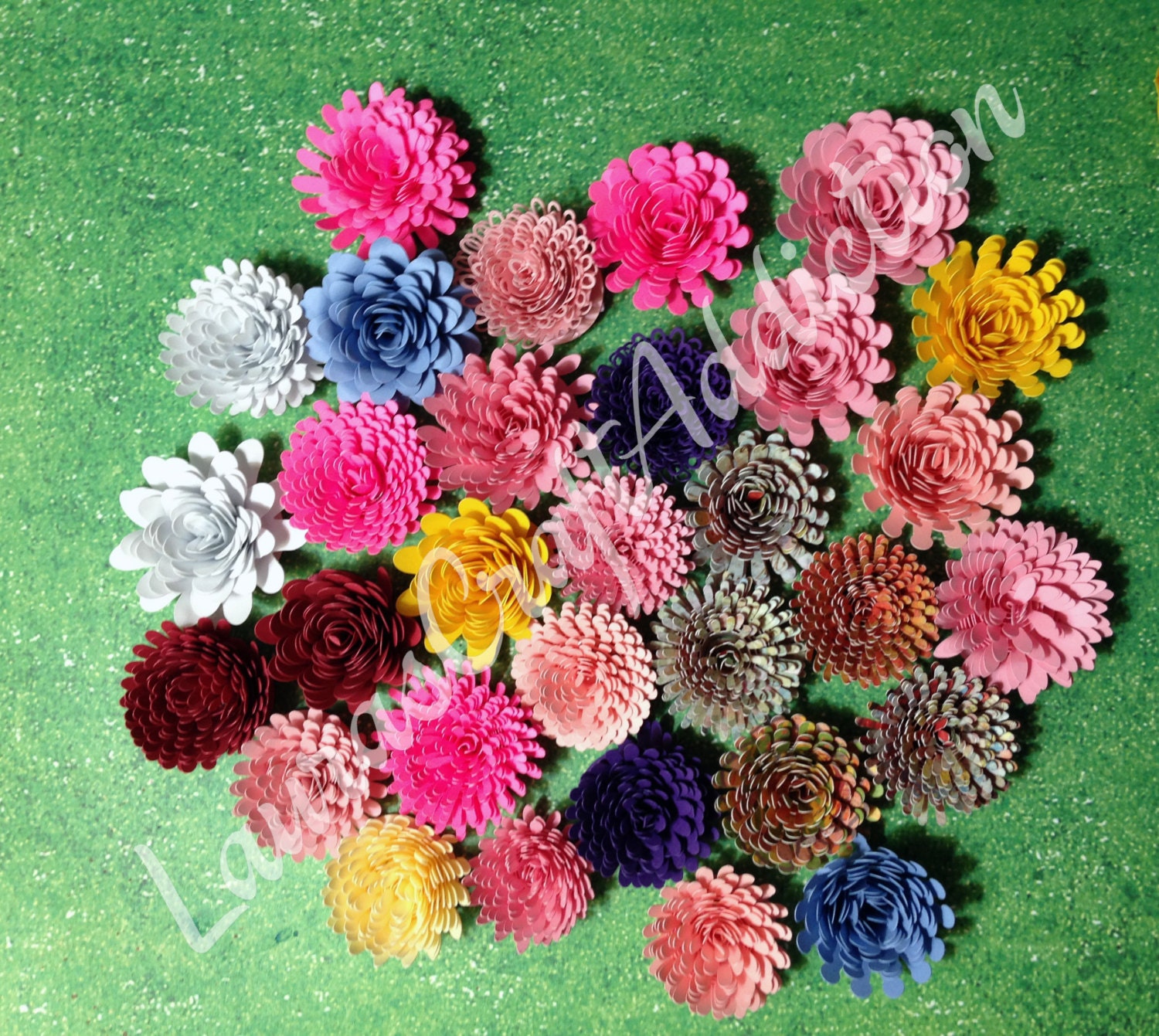 Download Commercial License 11 Designs Paper Flowers template svg ...