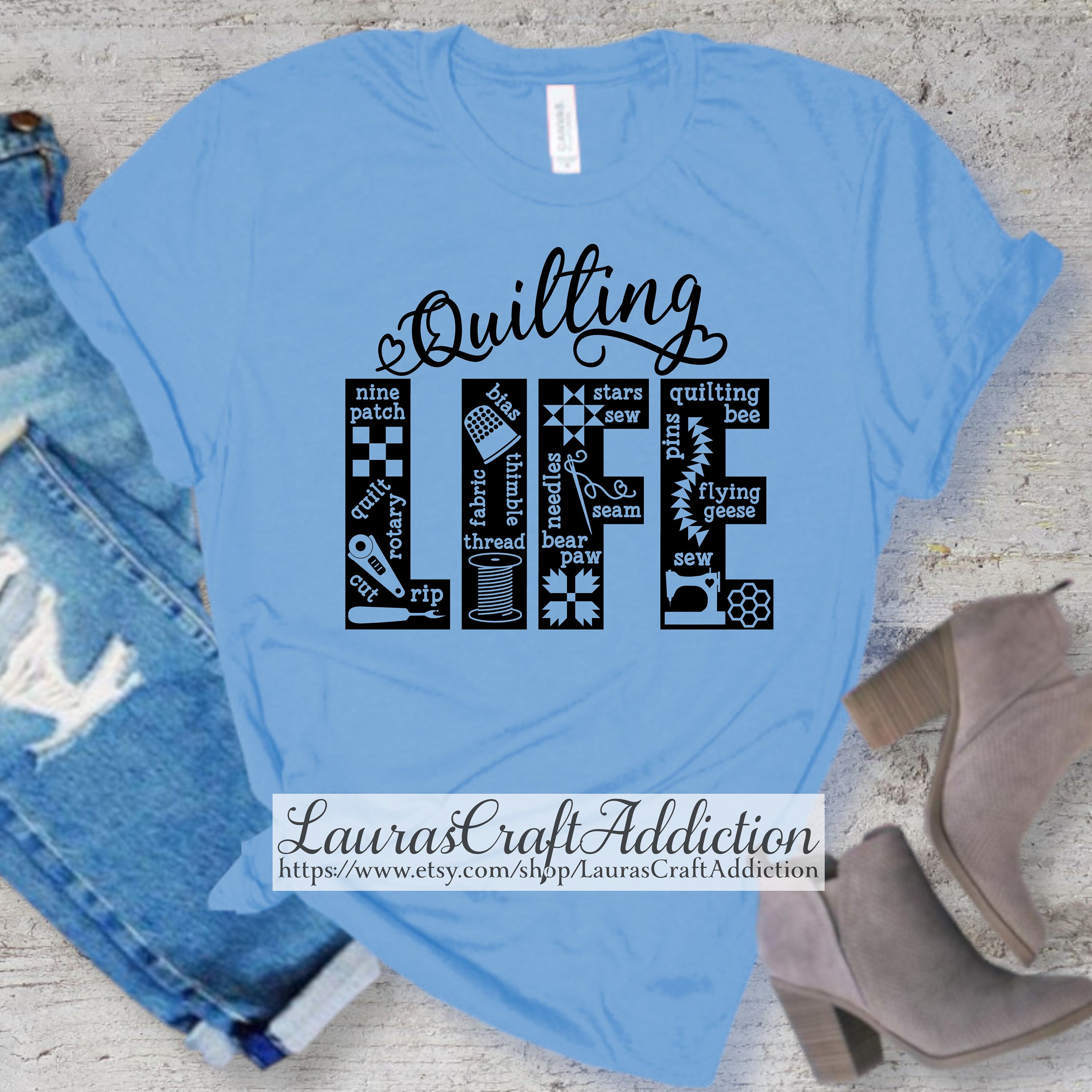 Quilting Life svg dxf pdf png cut files Cricut Etsy