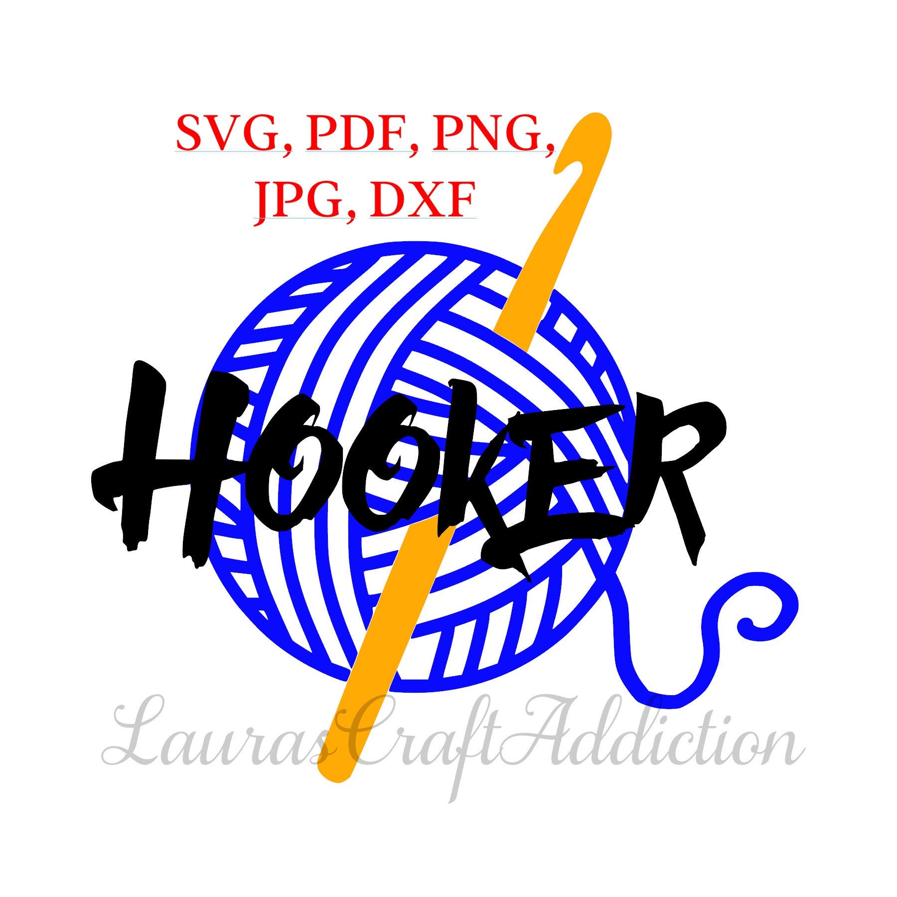 Hooker cut file Crochet Hooker crochet top crochet svg Etsy