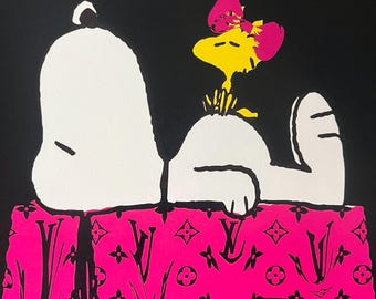 DEATH NYC Hand Signed Street Art Print Large Framed 16x20in With