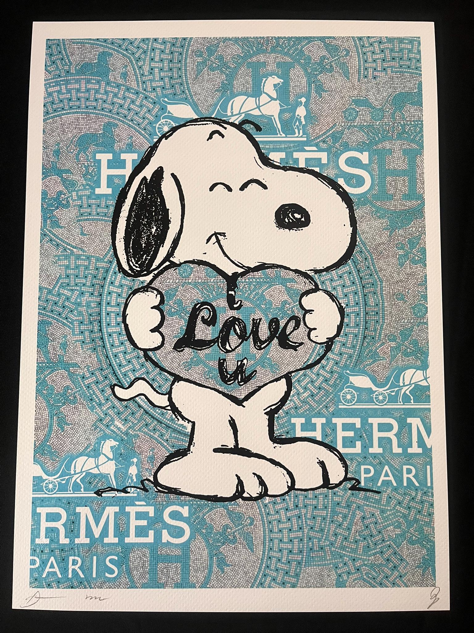 DEATH NYC Snoopy Loves You Blue, Signed Artist's Proof Limited