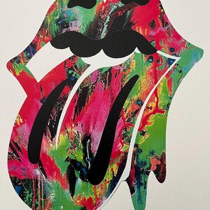 DEATH NYC Hand-Signed Limited Edition, Numbered with COA - Tie Dye Lips