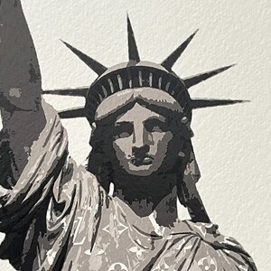 DEATH NYC Hand-Signed Limited Edition Artist’s Proof with COA - Jack Daniels, Statue of Liberty