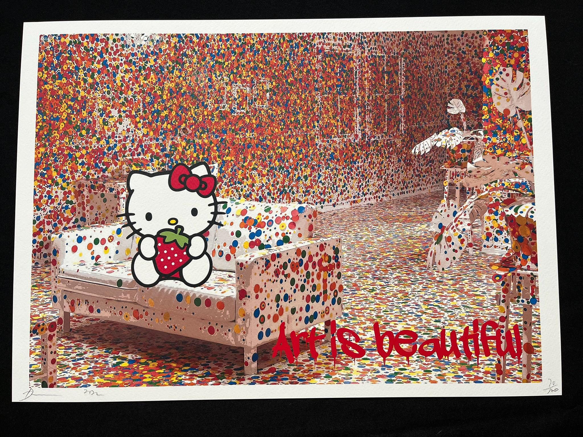 DEATH NYC Hello Kitty シルクスクリーン DEATH NYC Hello Kitty Yayoi Kusama, Signed and Numbered Limited