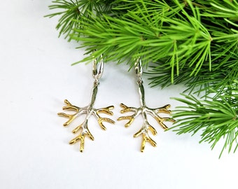 Dangling Earrings, Dangle Earrings, Silver Earrings, Handmade Jewelry, Silver Tree