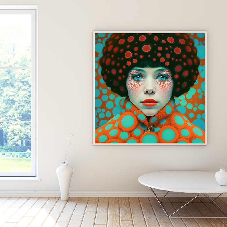 Pop Art Downloadable Wall Art Print Trendy Retro Decor Etsy