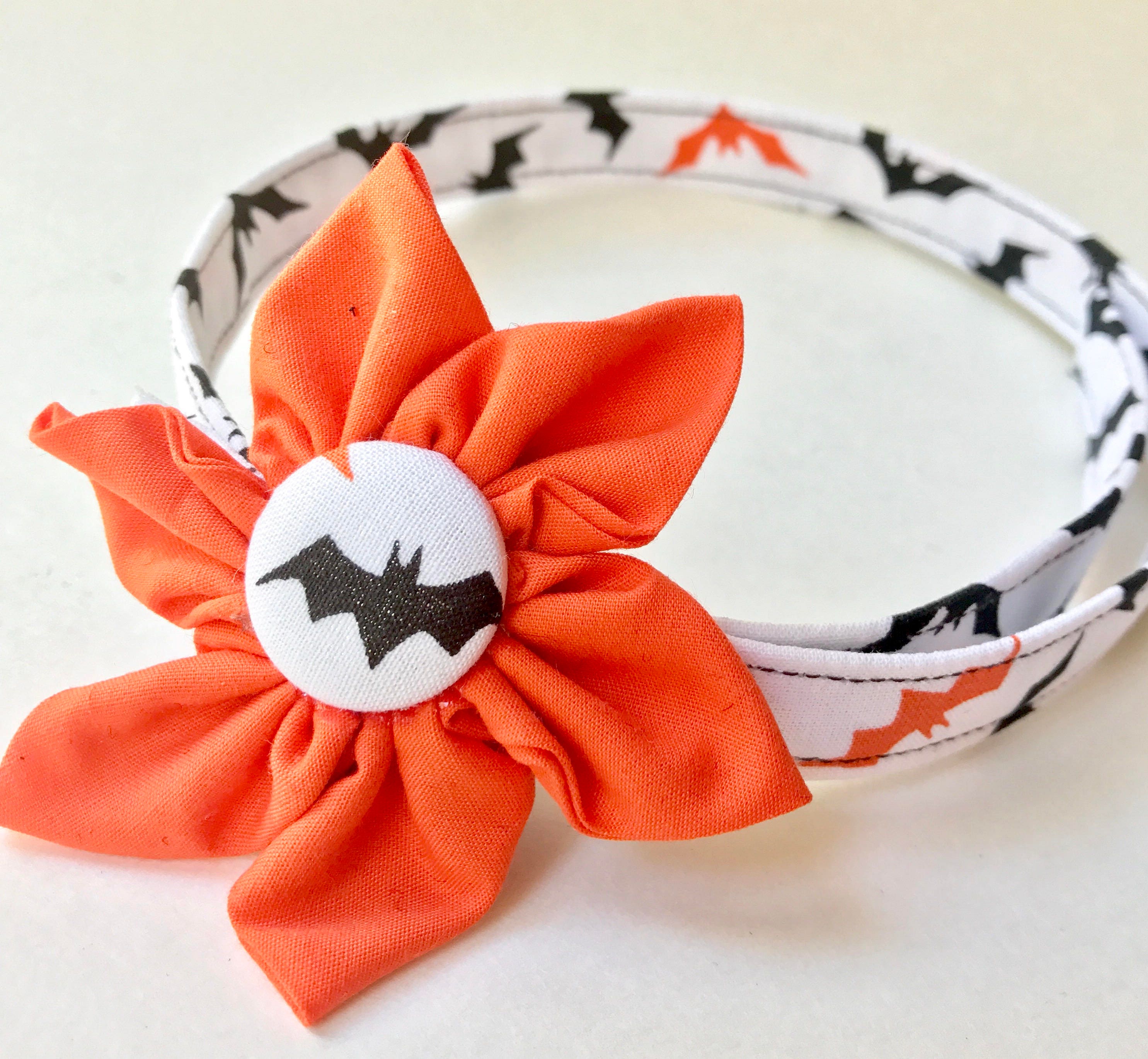 Halloween Cat Collar Black Cat Collar Breakaway Cat Collar Etsy