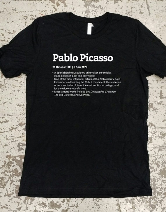 Master Artist Pablo Picasso T Shirt Art Uni Master Artist Pablo Picasso T Shirt Art Uni