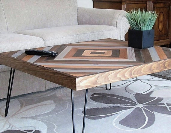 Chevron side table online