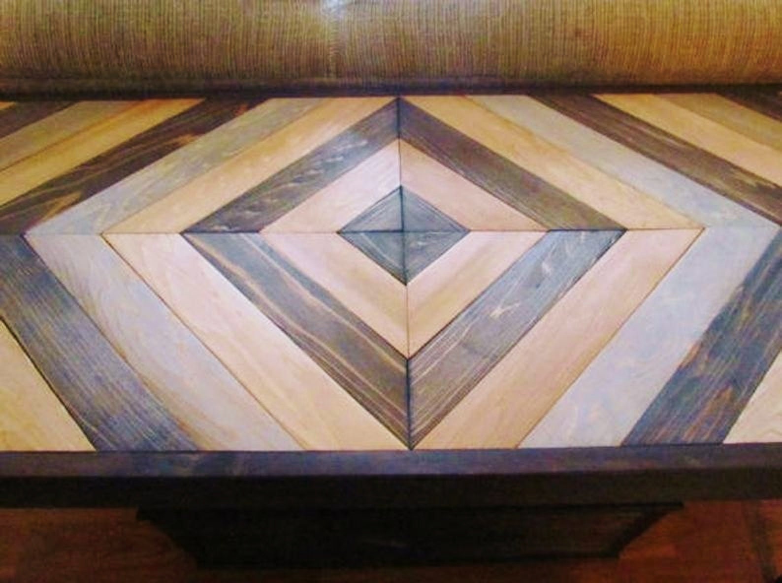 Chevron Wood Table Top Console Table Top Geometric Wood Etsy