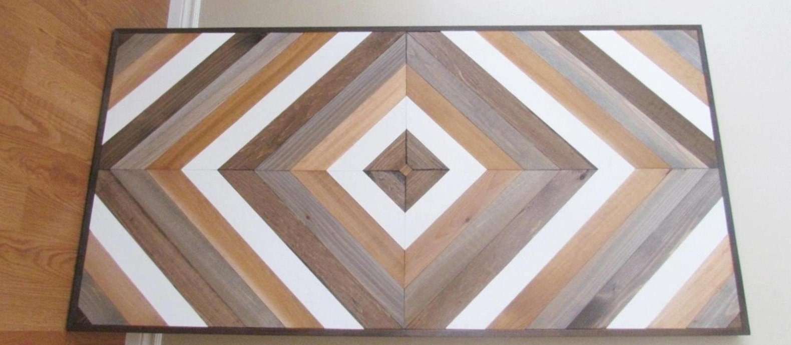 Wood Wall Art Chevron Wall Art Reclaimed Wood Wall Hanging Etsy