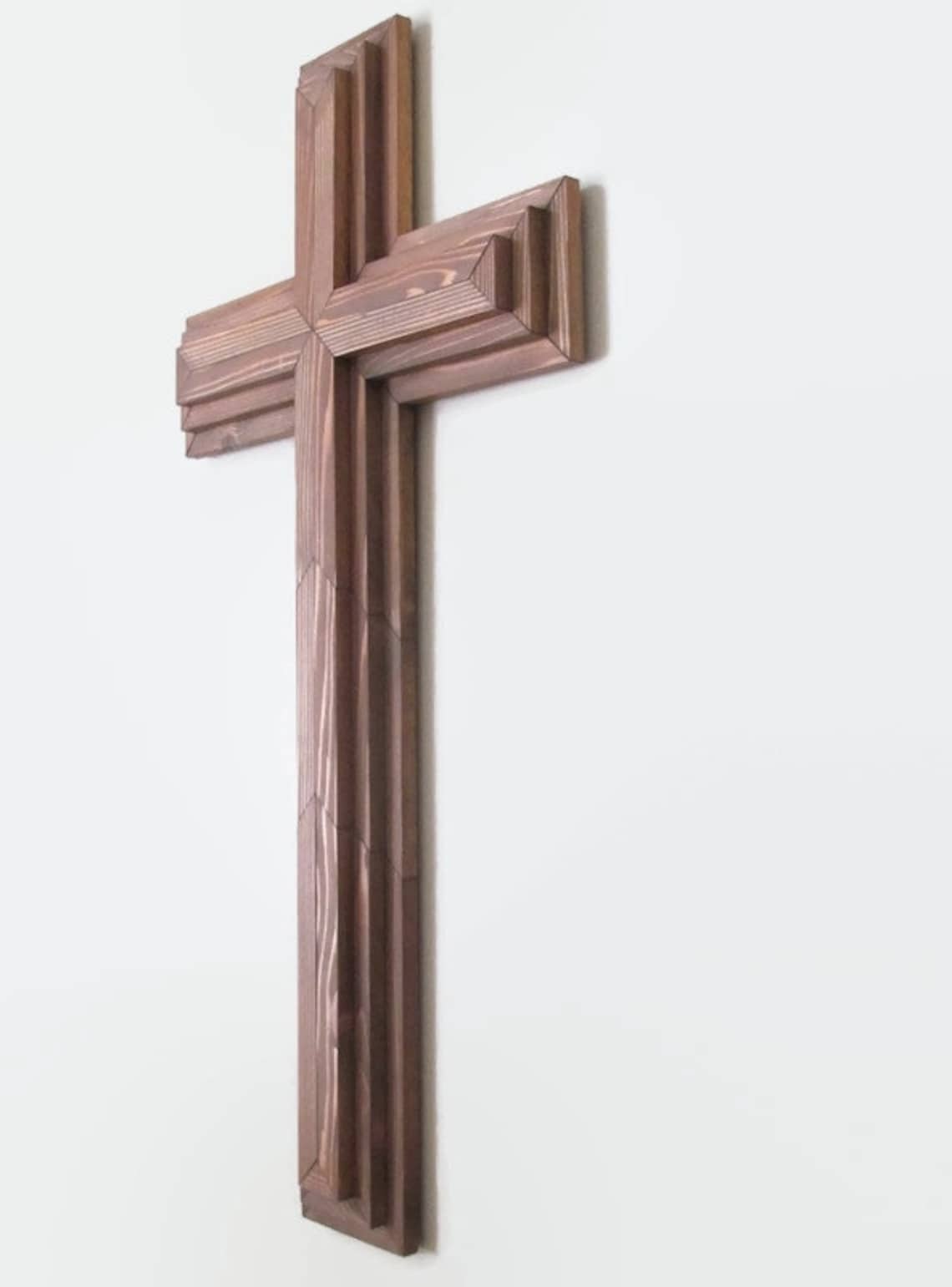 Large Wall Cross 36 Rustic Wood Cross Christian Etsy