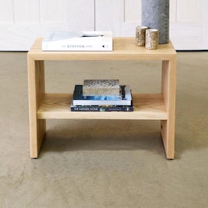 Table de chevet moderne en bois | Table de chevet étroite en bois | Table d&#39;appoint mince pour décoration de chambre à coucher
