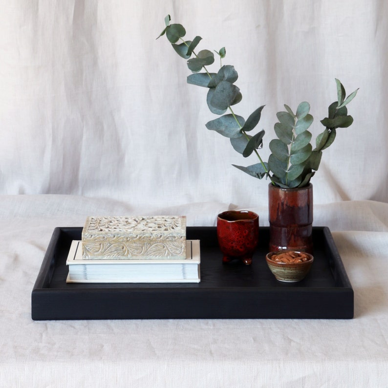 Black Tray with handles