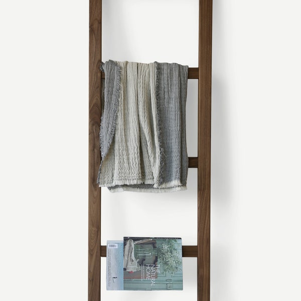 Wooden Bathroom Ladder Towel Rack, Handmade Blanket Ladder, Bathroom Towel Organizer