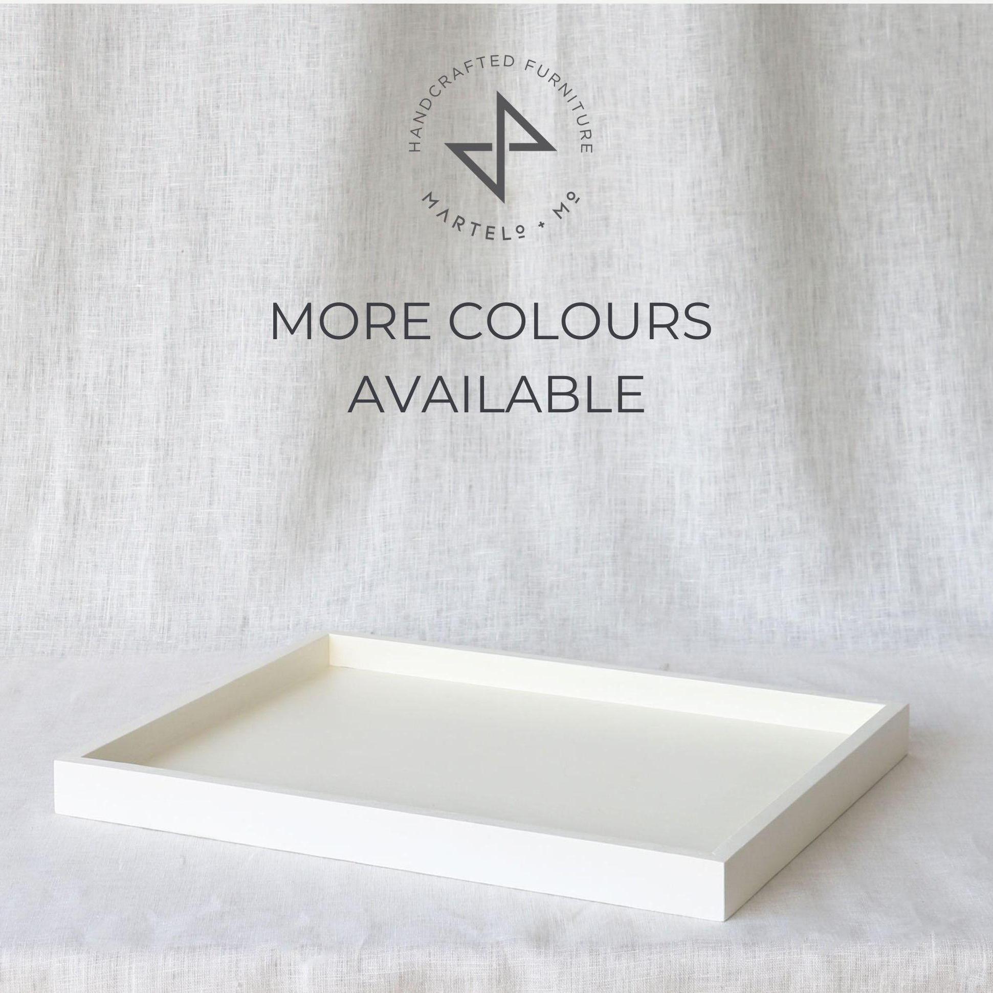 Plateau Décoratif Rectangulaire En Bois Avec Perles En Bois