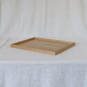 Large Wooden Ottoman Tray, Coffee Table Tray, Footstool Serving Tray, Handmade Minimalist Home Decor, Housewarming Gift