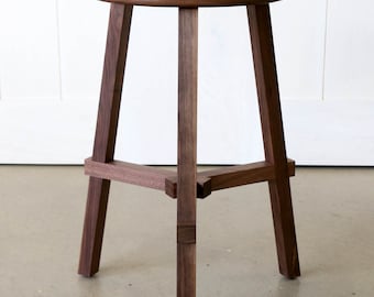 Wooden Kitchen Island Bar Stools, Counter Height Walnut Stool 68cm (26.7inches) Tall