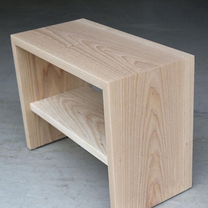 Table de chevet en bois faite main | Table de chevet moderne avec rangement | Meubles de chambre à coucher rustiques
