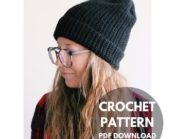 Frisco Beanie/winter hat/spring beanie/crochet hat/handmade beanie/crochet beanie/simple crochet pattern/floppy beanie