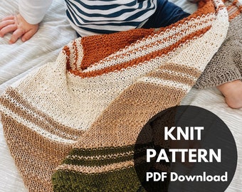 Hudsy Blanket pattern/knit pattern/baby blanket/ knit blanket/baby gift/baby shower gift/knit baby blanket/handmade blanket