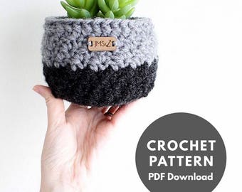 The Arizona Basket Pattern/crochet basket/flower pot