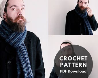 Scarfie Scarf Crochet Pattern/winter scarf/fringe scarf
