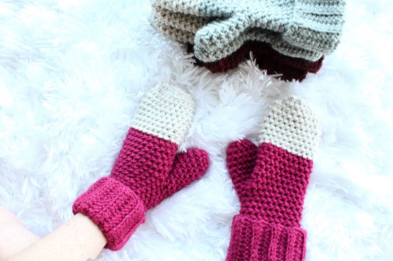Vanilla Dip Mitten Pattern/crochet pattern/mitten pattern/winter mittens/handmade mittens image 2