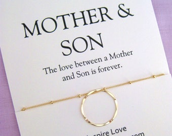 Mother And Son Jewelry Mother Son Necklace Mother Son Gift Etsy