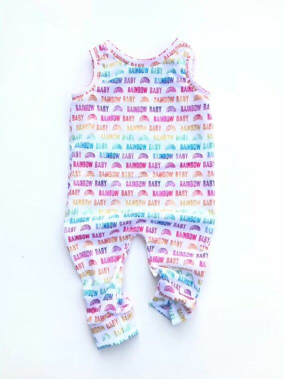 baby rainbow romper