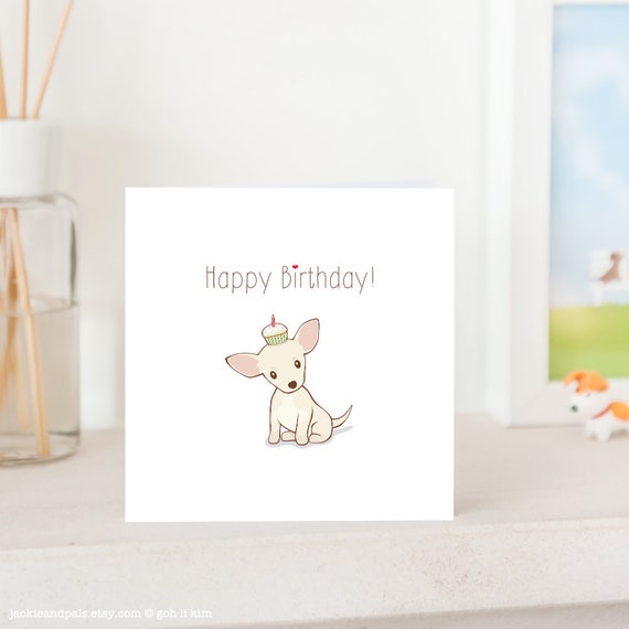 Biglietto Di Auguri Con Cucciolo Di Chihuahua Che Dorme - Interno