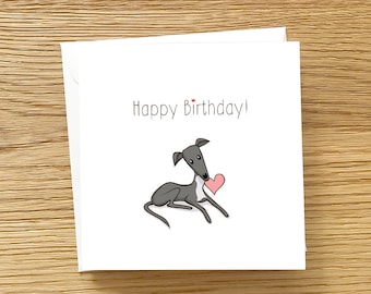 Greyhound Dog Personalised Birthday Card - The Card Zoo - View #11